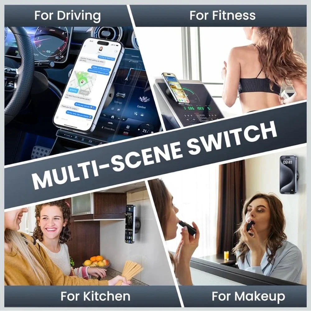 Magnetic Cell Phone Holder For Cars Electric Vacuum Strong Suction